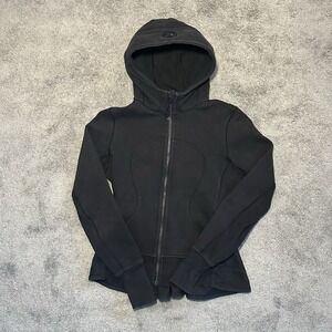 Lululemon Hiver 2013 Scuba Jacket Hoodie Limited Ed Womens Size 6 Black